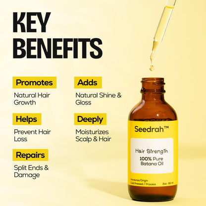SEEDRAH Batana Oil for Hair Growth – 100% Pure & Natural, Honduras