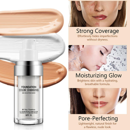 Sefudun Concealer Cover Cream – Colour-Changing Foundation with SPF 50
