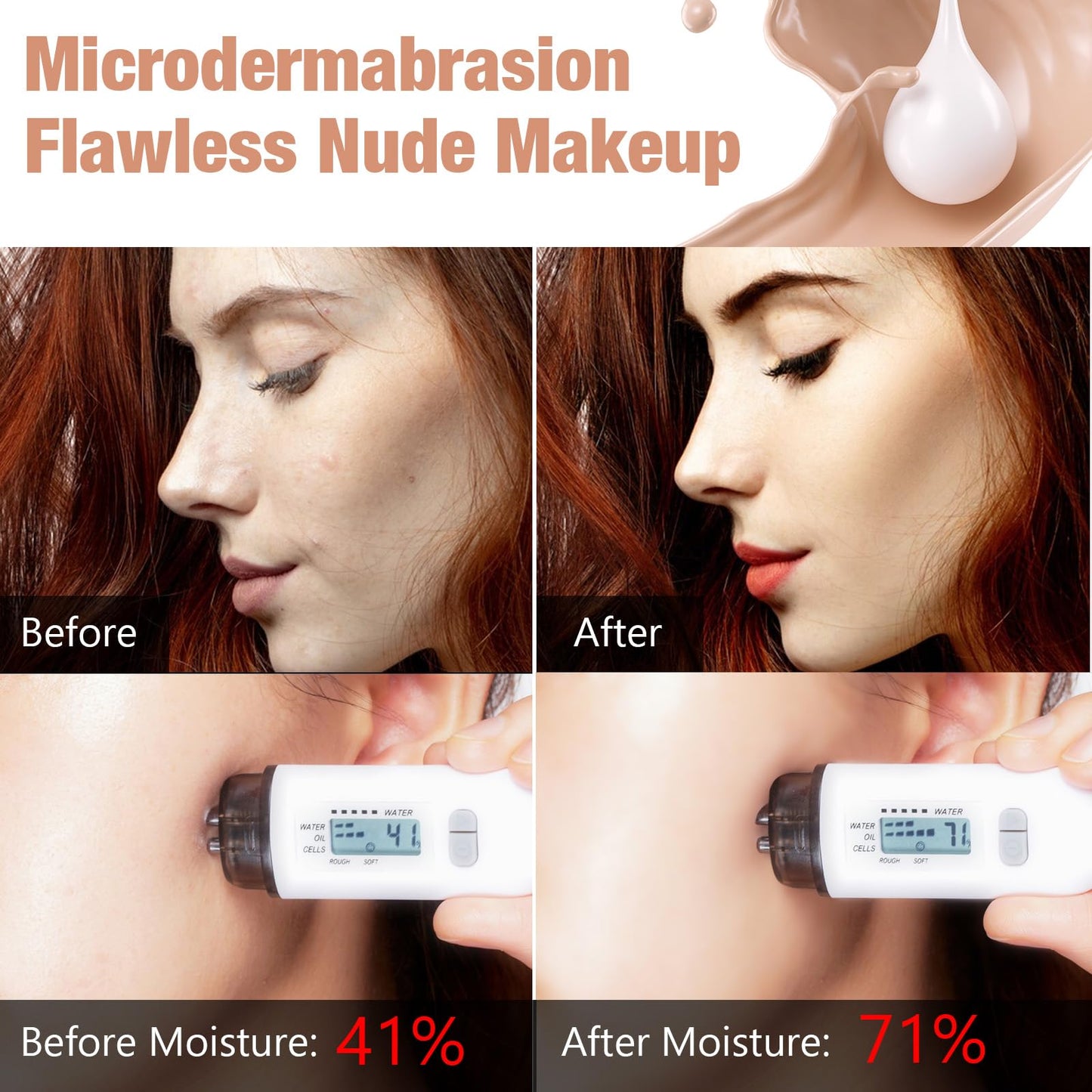 Sefudun Concealer Cover Cream – Colour-Changing Foundation with SPF 50