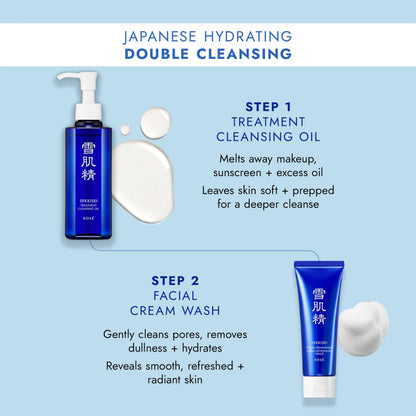 SEKKISEI Treatment Cleansing Oil – Makeup Remover & Hydrating Cleanser, 5.4 oz