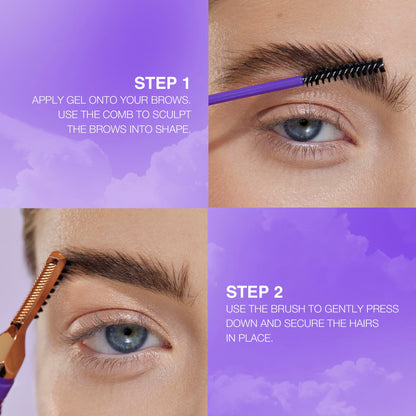 SELESTIA BEAUTY Laminatrix Clear Eyebrow Gel – Dual-Brush, Long-Lasting Laminated Look