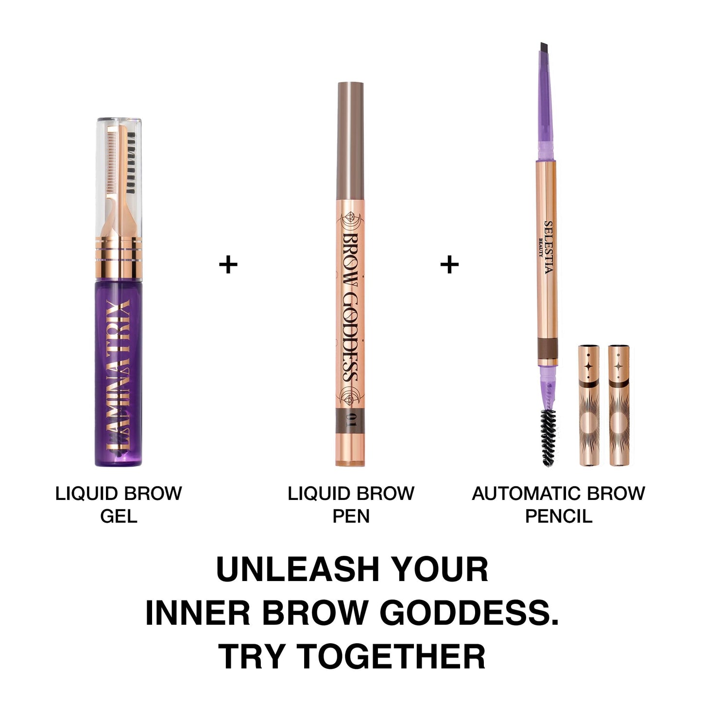 SELESTIA BEAUTY Laminatrix Clear Eyebrow Gel – Dual-Brush, Long-Lasting Laminated Look