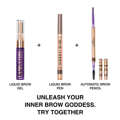 SELESTIA BEAUTY Laminatrix Clear Eyebrow Gel – Dual-Brush, Long-Lasting Laminated Look