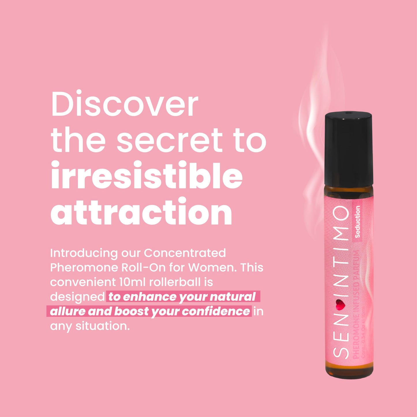 Sen Intimo Pheromones Parfum Roll-On for Women - Seduction Edition - Discreet, Long-Lasting 10ml