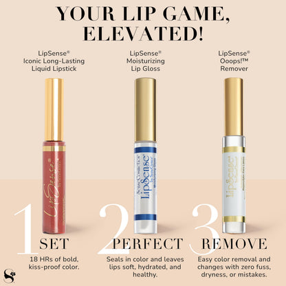 SeneGence LipSense Moisturizing Gloss – Hydrating Lip Gloss with Shea Butter & Vitamin E | Vegan & Paraben-Free