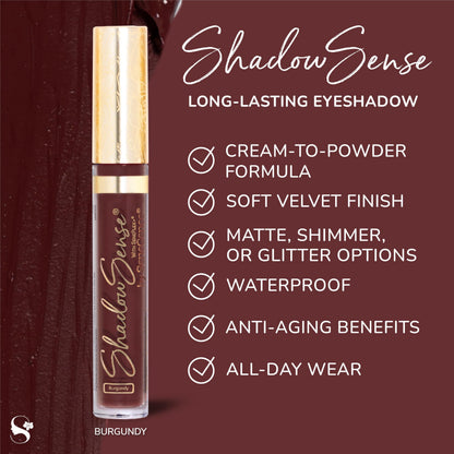 ShadowSense Burgundy Eyeshadow by SeneGence | Creme-to-Powder, Waterproof & All-Day Wear
