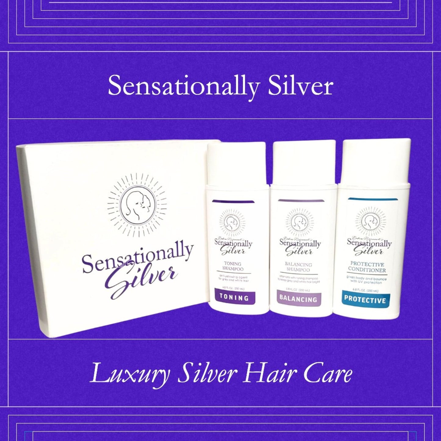 Robin Norwood's Sensationally Silver Protective Conditioner – UV Defense for Gray Hair (6.8 oz)