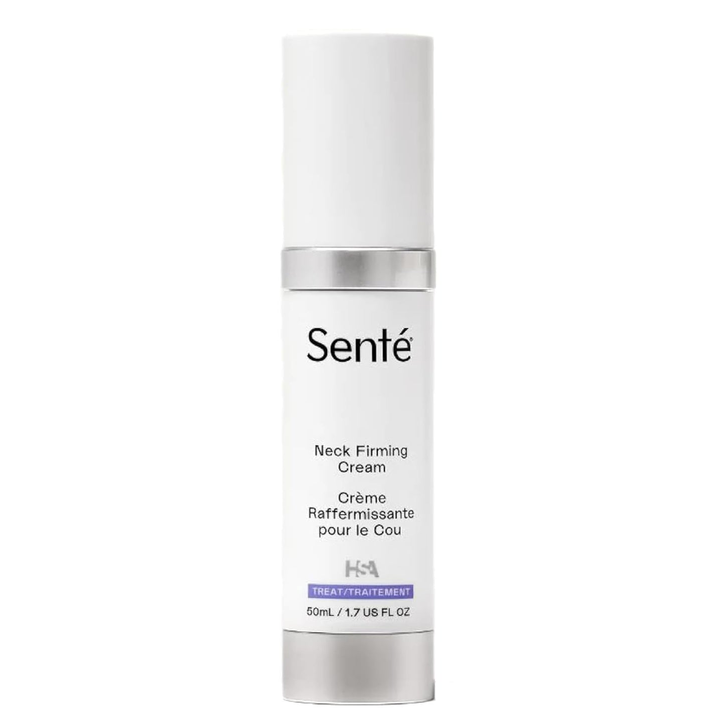Sente Firming Neck Cream for Crepey Skin & Vertical Lines | Lifts, Firms & Smooths Neck & Décolleté | HSA, Caffeine, Vitamin C | 1.7 oz