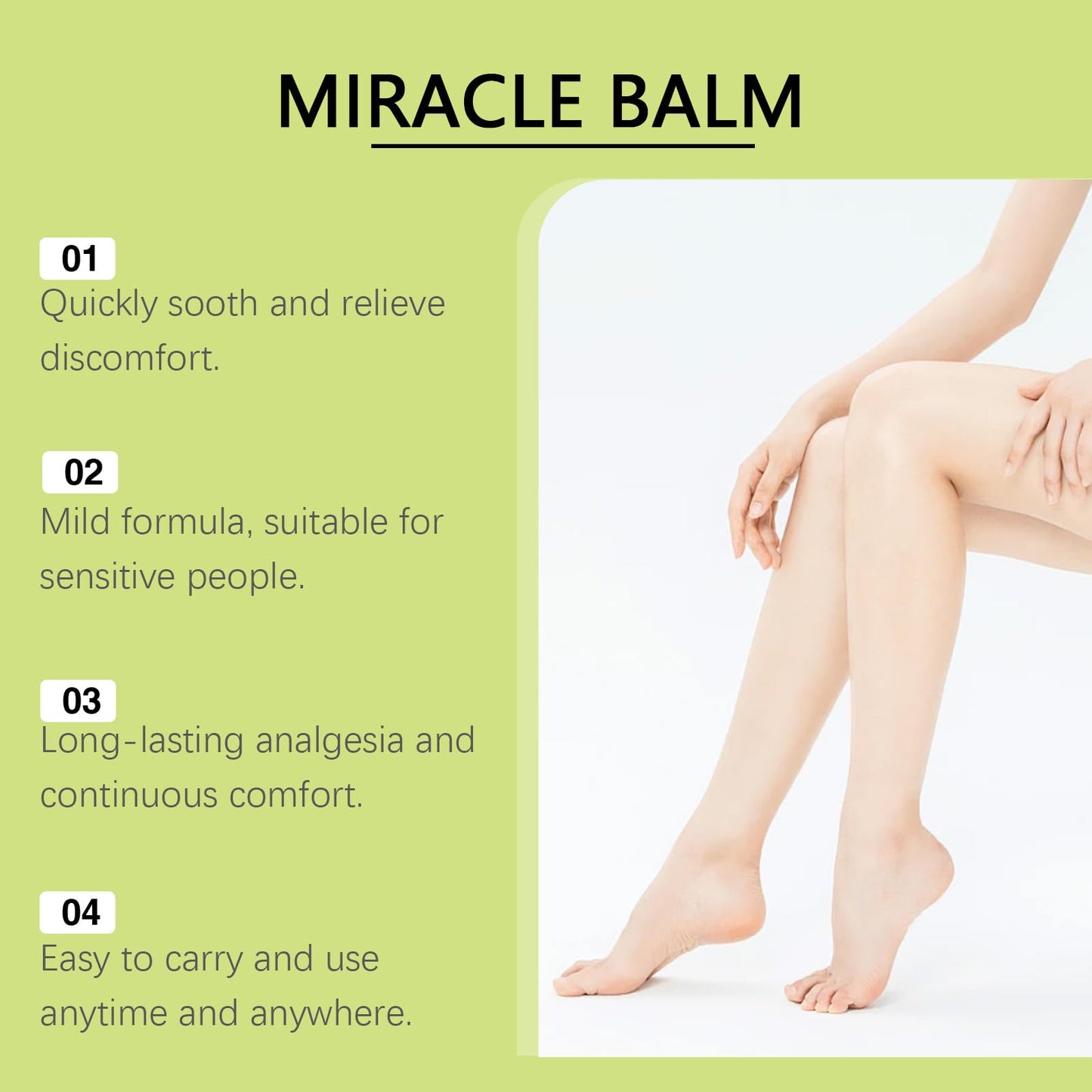 Senzion Miracle Balm – Organic 2-Pack for Relaxed, Comfortable Skin (Legs, Arms, Back)