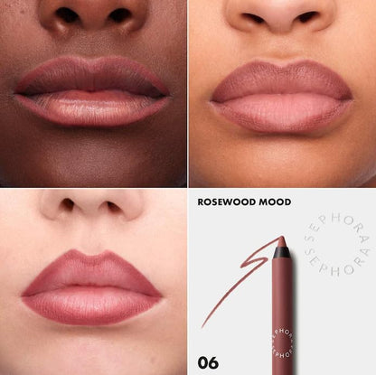 SEPHORA COLLECTION 8HR Longwear Lip Liner 06 Rosewood Mood – Matte Nude, Transfer-Proof