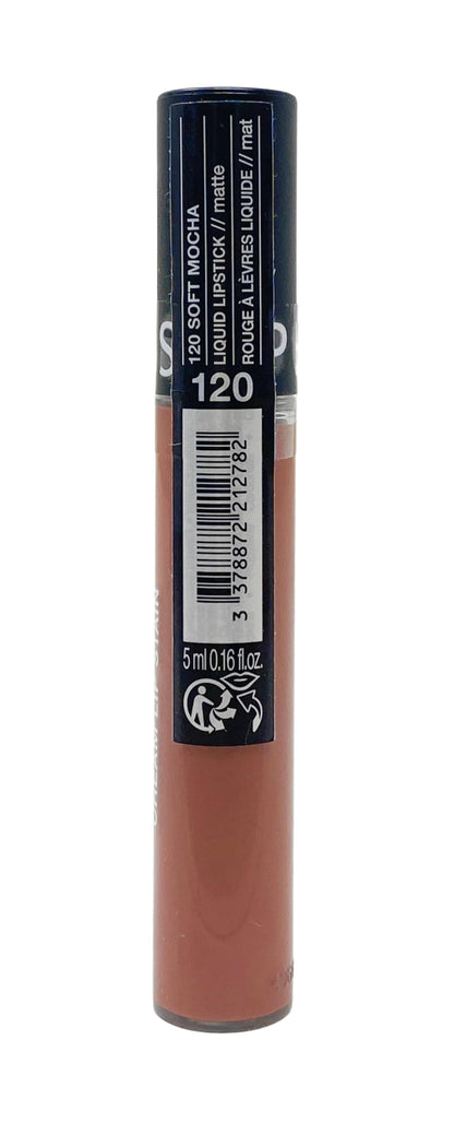 SEPHORA Collection Cream Lip Stain 120 Soft Mocha – Matte Pink Nude Lip Color, 0.16 oz