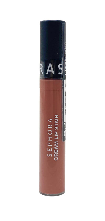SEPHORA Collection Cream Lip Stain 120 Soft Mocha – Matte Pink Nude Lip Color, 0.16 oz