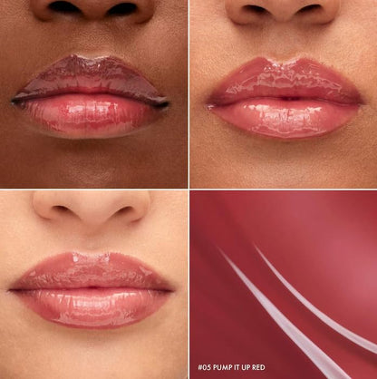 SEPHORA Collection Outrageous Plump Hydrating Lip Gloss - 05 Plump It Up Red (Berry Red, Shimmer-Free) 0.2 oz / 6 ml