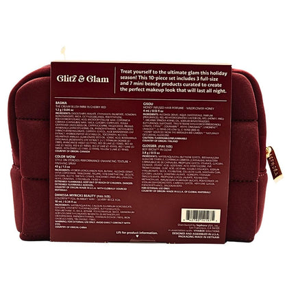 Sephora Glitz & Glam 10-Piece Holiday Gift Set – Makeup, Hair & Skincare Essentials