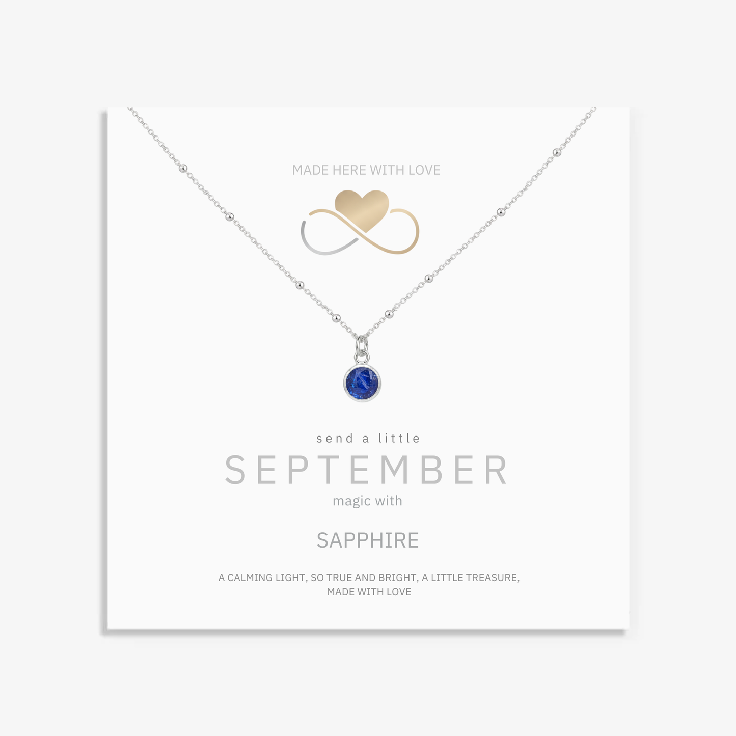 Sapphire Birthstone Necklace