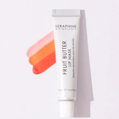 Seraphine Botanicals Fruit Butter Restorative Lip Mask – Just Bitten shade, Vegan & Paraben-Free 0.51 oz
