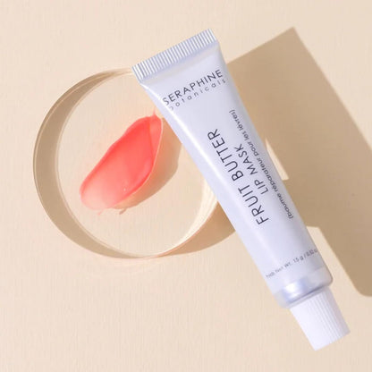 Seraphine Botanicals Fruit Butter Restorative Lip Mask – Just Bitten shade, Vegan & Paraben-Free 0.51 oz