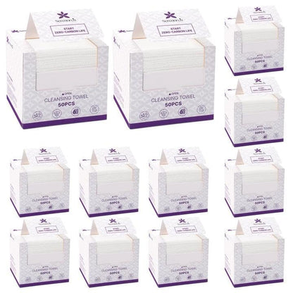 Serenorch Disposable Face Towels 10x12 - Ultra Soft for Sensitive Skin, 600 Count