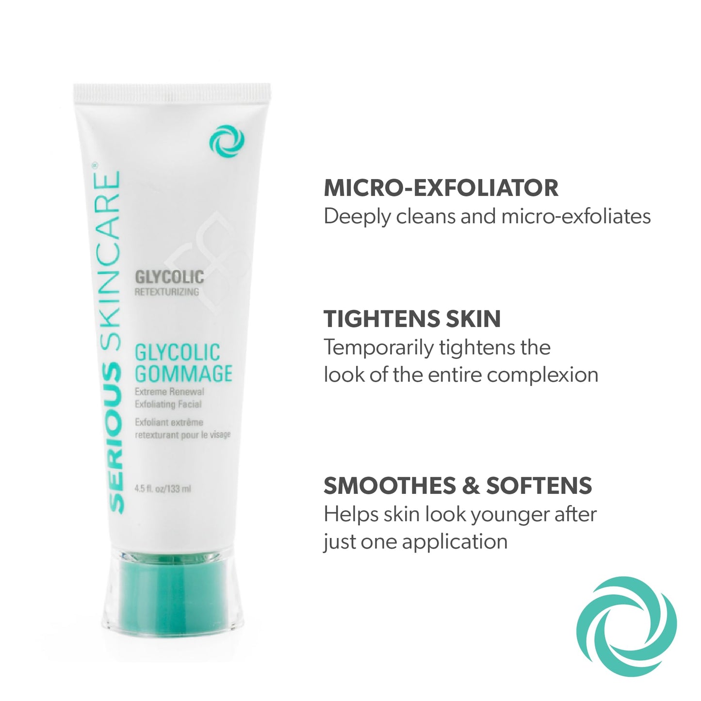 Serious Skincare Glycolic Radiant Skin Set — Cleanse, Exfoliate & Renew (3-Piece)