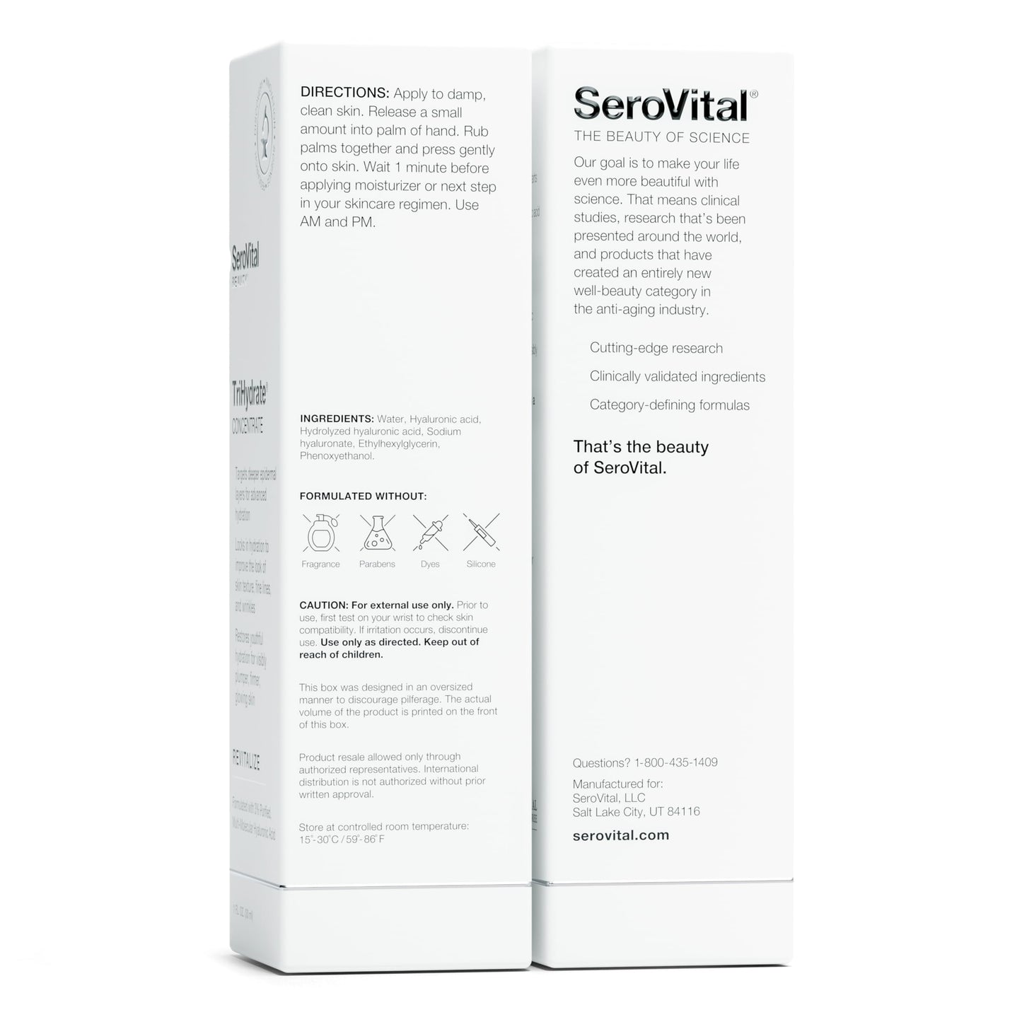 SeroVital TriHydrate – 3% Hyaluronic Acid Serum for Hydration & Firmness