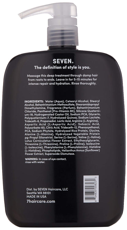 SEVEN Kente Bond Deep Conditioning Hair Mask – Repair & Hydrate Damaged Hair (32 oz)