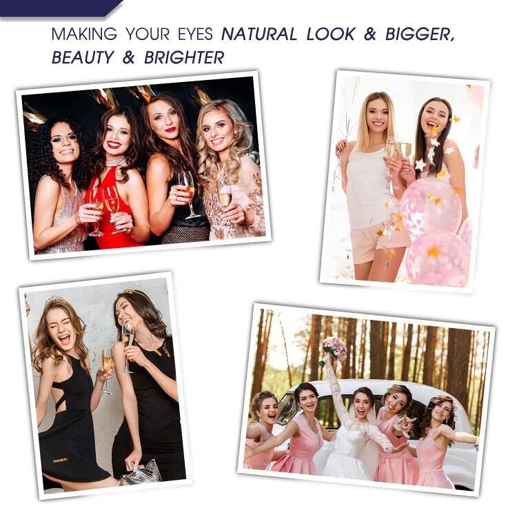 7C SEVENCROWN Magnetic Eyelashes – Natural Cat-Eye, 7 Pairs, Reusable with Magnetic Liner & Applicator