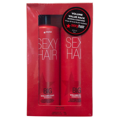 SexyHair Big Volumizing Shampoo & Conditioner Duo – 25 Oz | Moisture & Volume for All Hair Types