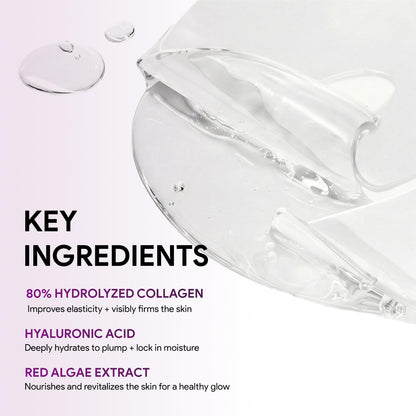 SEYOUL Collagen Jelly Mask – 83% Hydrolyzed Collagen & Niacinamide (5 Sheets)