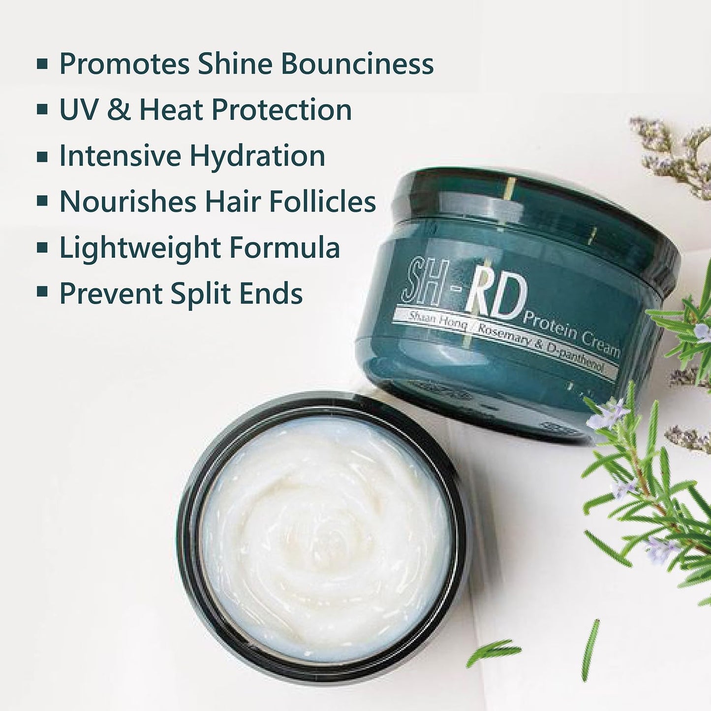 SH-RD Protein Cream for Dry Damaged Hair – Leave-In Repair & Hydration (1.69oz/50ml)