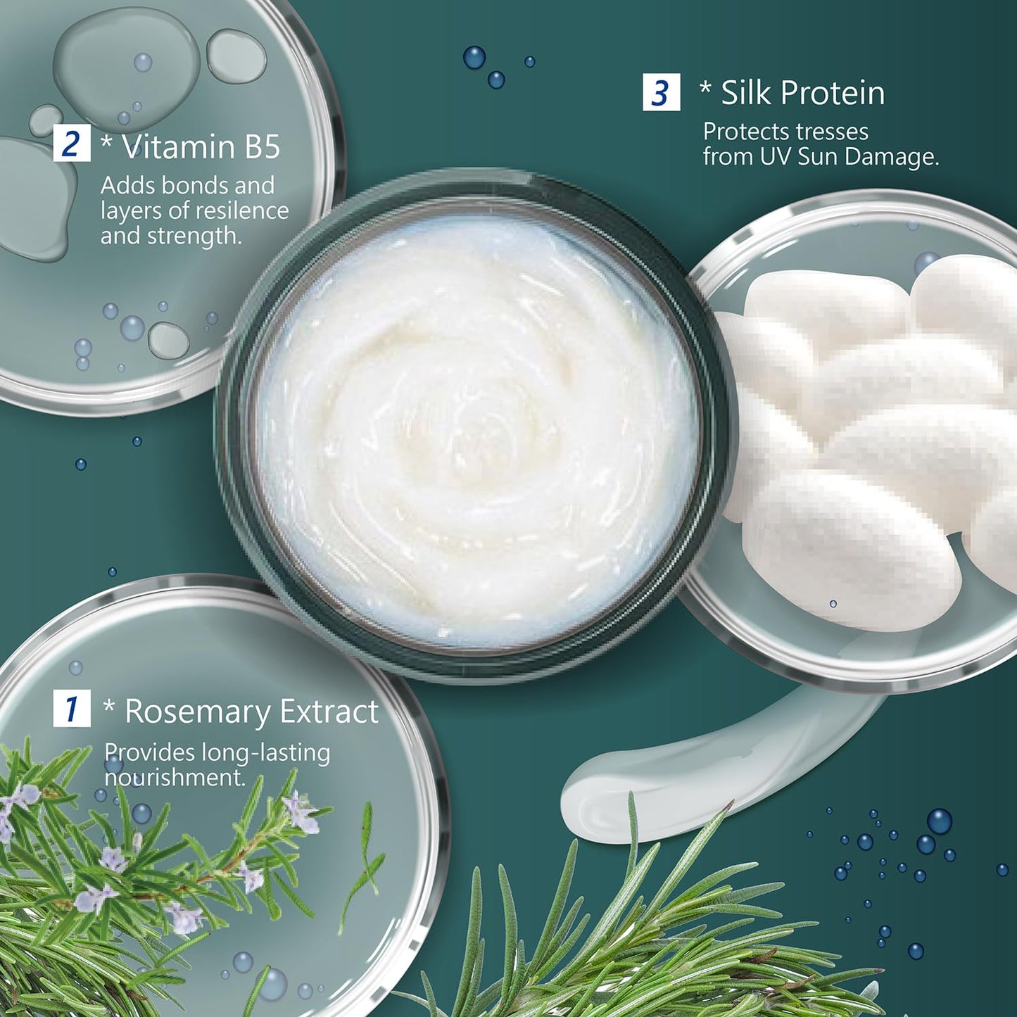 SH-RD Protein Cream for Dry Damaged Hair – Leave-In Repair & Hydration (1.69oz/50ml)