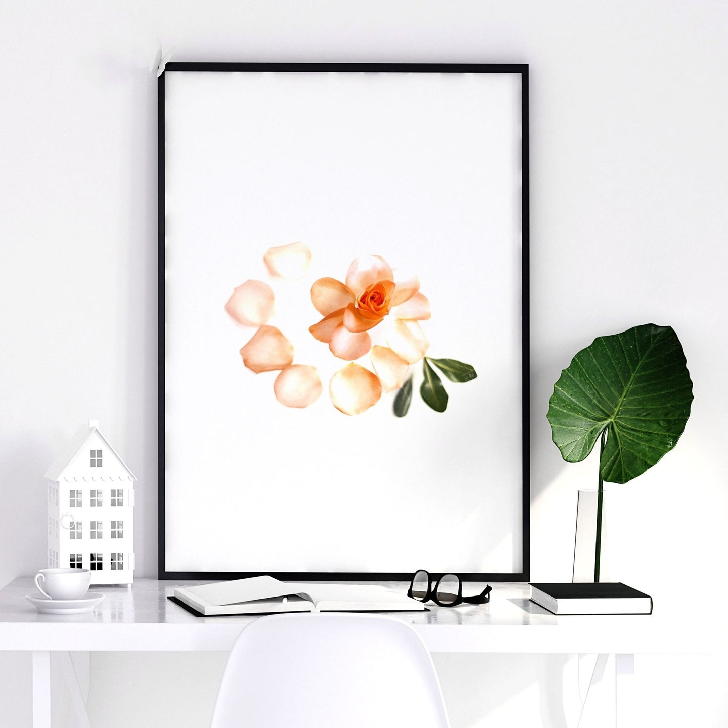 Shabby chic decor | set of 3 wall art prints for home office