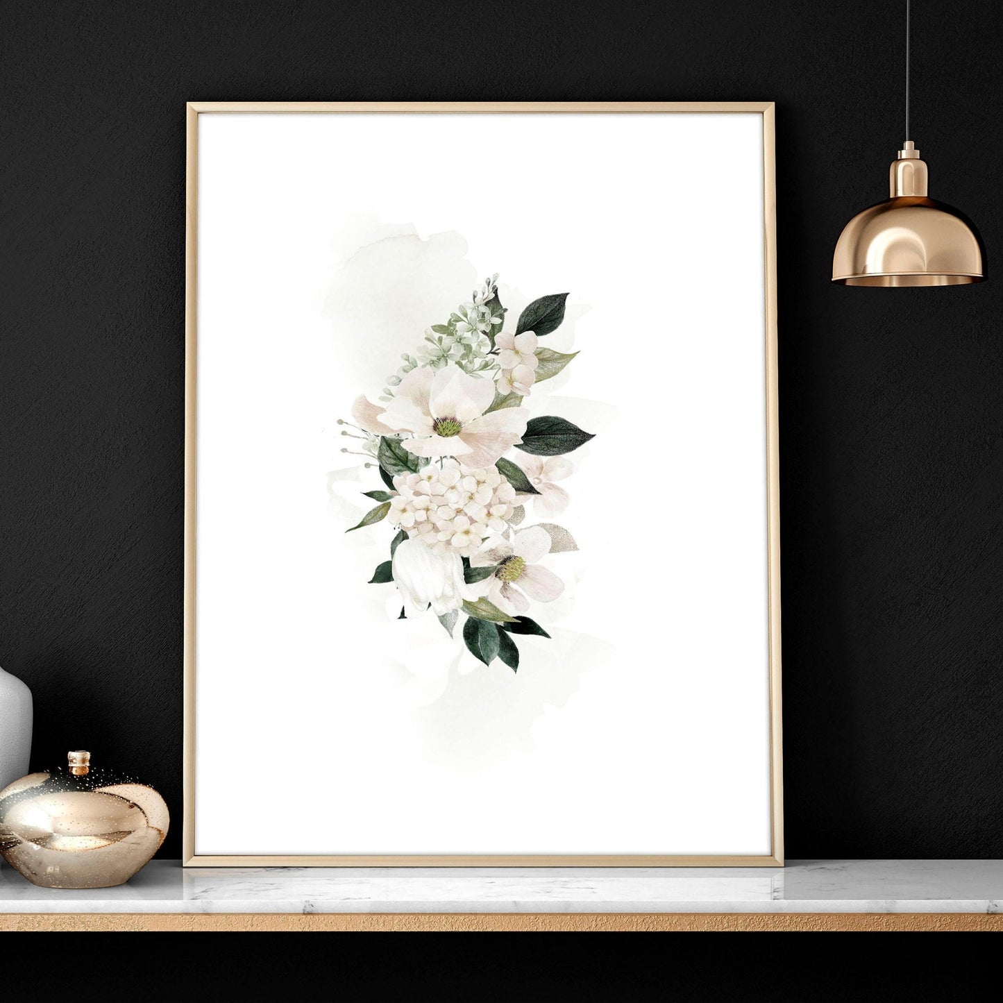 Wall art sets of 3 for living room | Shabby Chic wall art prints