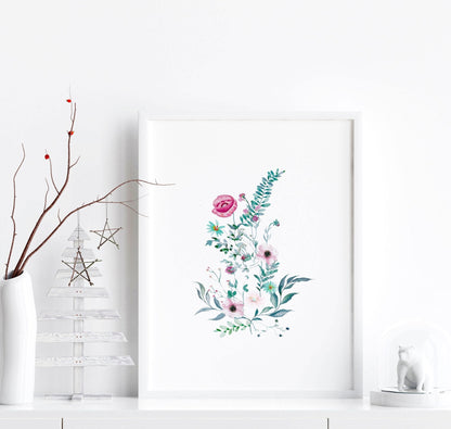 Prints for bedroom walls | set of 3 Shabby Chic wall art