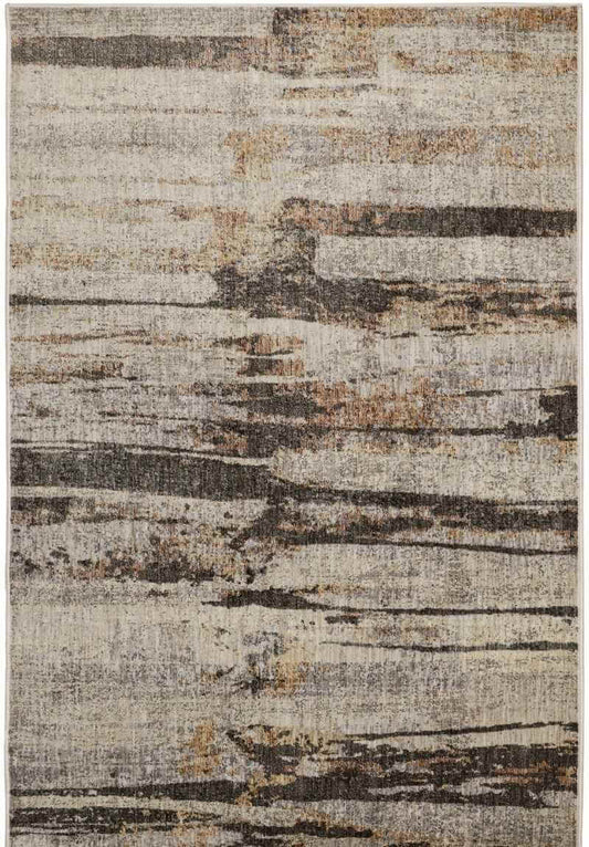 Aspre Shades Lines Rug – Brown Striped