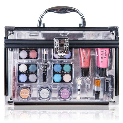 SHANY Carry All Trunk Makeup Case | Reusable Aluminum Beauty Organizer Gift Set