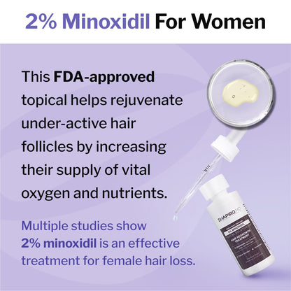 Shapiro MD Minoxidil 2% for Women – Hair Growth Serum by Shapiro MD Hair Growth Experts