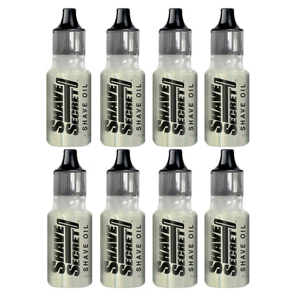 Shave Secret Shaving Oil Pack of 8 - 0.63 fl oz Each