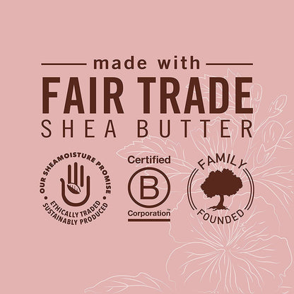 SheaMoisture Hair Styling Gel with Coconut & Hibiscus for Thick Curly Hair (15 oz) + Flaxseed Edge Control (3.5 oz) – Paraben-Free