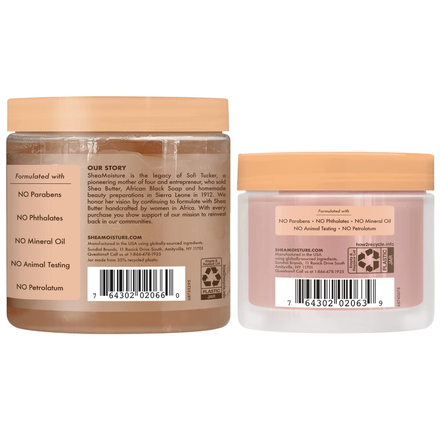 SheaMoisture Hair Styling Gel with Coconut & Hibiscus for Thick Curly Hair (15 oz) + Flaxseed Edge Control (3.5 oz) – Paraben-Free