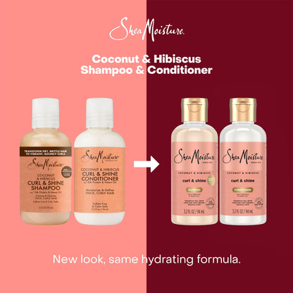 SheaMoisture Travel Shampoo and Conditioner – Curl & Shine (12 Sets, 24 Bottles)