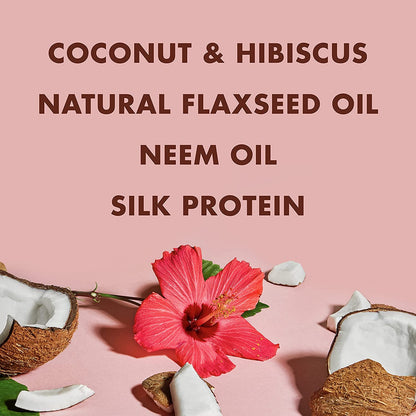 SheaMoisture Hair Styling Gel with Coconut & Hibiscus for Thick Curly Hair (15 oz) + Flaxseed Edge Control (3.5 oz) – Paraben-Free