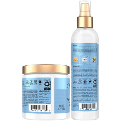 SheaMoisture Manuka Honey & Yogurt Leave-In Conditioner + Protein Power Treatment – Hair Repair & Frizz Control, 8 oz