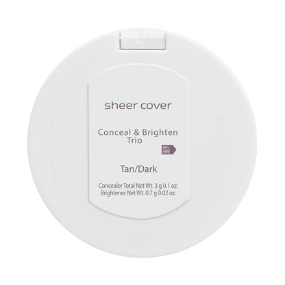 Sheer Cover Studio Conceal & Brighten Trio | Two-Tone Concealers + Highlighter