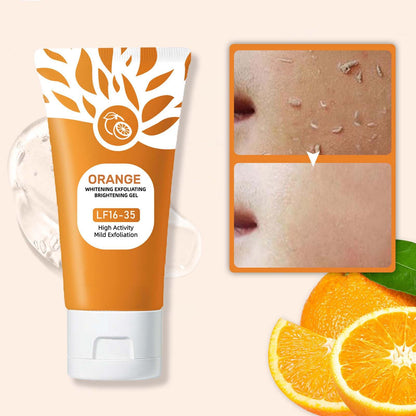 Sheghy Orange Enzymes Exfoliating Gel – Deep Pore Cleansing Face & Body Scrub (2pc, 1.7oz)