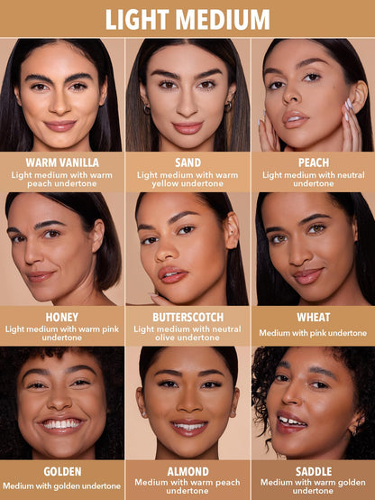 SHEGLAM Skin-Focus Full Coverage Powder Foundation – Oil-Control, Lightweight (Wheat)
