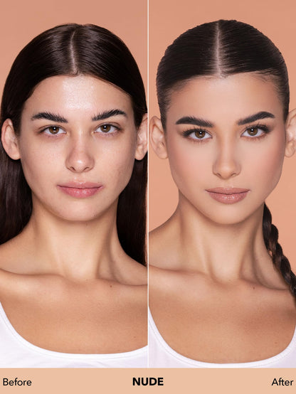 SHEGLAM Full Coverage Foundation – Long-Lasting Waterproof Nude