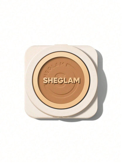 SHEGLAM Skin-Focus Full Coverage Powder Foundation – Oil-Control, Matte, Peach