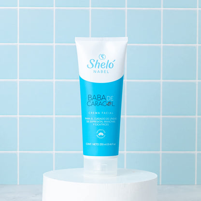 Sheló NABEL Baba de Caracol Snail Cream Face Moisturizer – Hydrating Daily Skincare