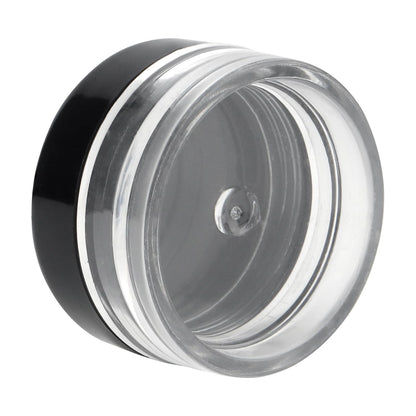 SHEUTSAN 200 Pack 3ml Plastic Jars with Black Lids – Clear Sample Containers