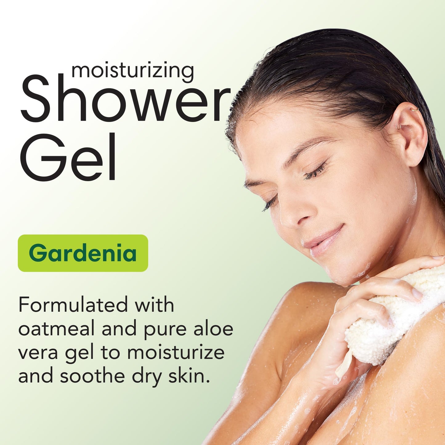 ShiKai Daily Moisturizing Shower Gel Gardenia 12oz Pack of 2 – Aloe Vera & Oatmeal